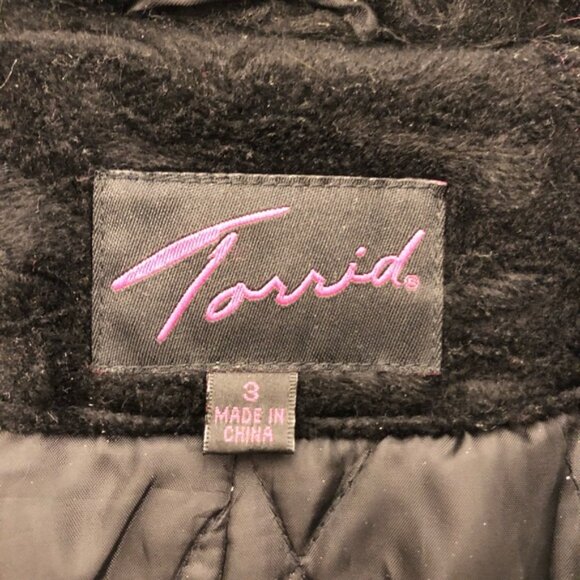 Torrid Faux Fur Shearling Animal Print Winter Coat - Picture 7 of 10